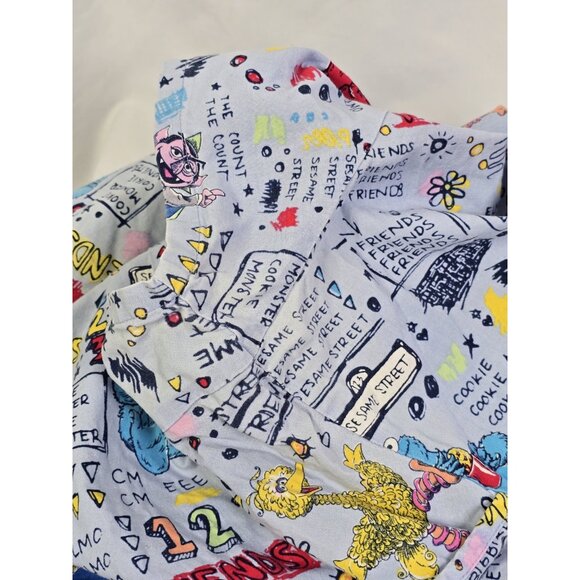 Womens Sesame Street Scrub Top Nurse V Neck Plus Size- Read Information - Picture 9 of 15